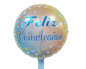 GLOBO 18¨ FRASE FELIZ CUMPLEAÑOS