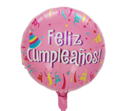 GLOBO 18¨ FRASE FELIZ CUMPLEAÑOS