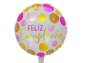 GLOBO 18¨ FRASE FELIZ CUMPLEAÑOS