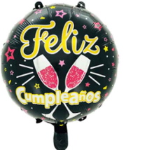 GLOBO 18¨ FRASE FELIZ CUMPLEAÑOS