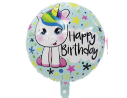 GLOBO 18¨ FRASE HAPPY BIRTHDAY