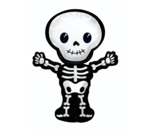 GLOBO FIGURA CALAVERA HALLOWEN