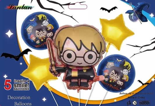 KIT 5 PZS PERSONAJE HARRY POTER