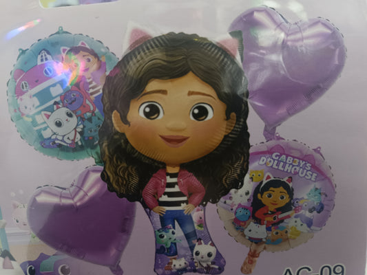 KIT 5 PIEZAS PERSONAJE CASA DE GABY