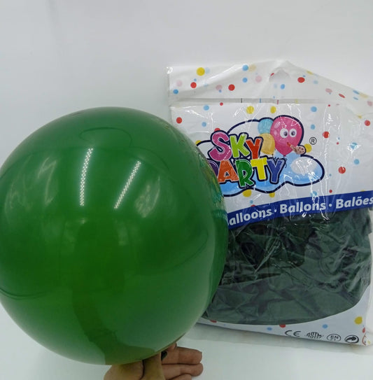 GLOBO LATEX SKY 12"100 pzs VERDE EUCALIPTO 4198