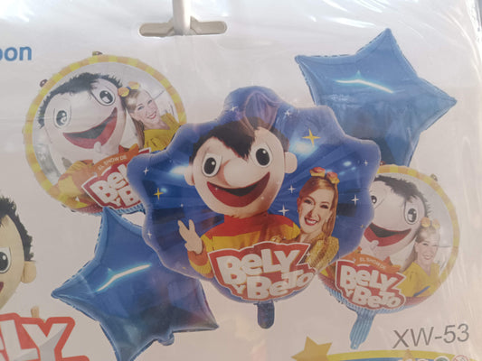 KIT 5 PIEZAS PERSONAJE BELI Y BETO