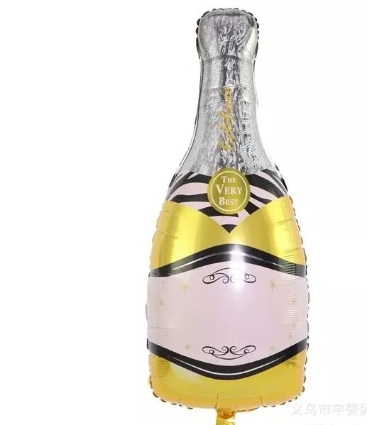 GLOBO FIGURA BOTELLA 9¨ AMARILLA