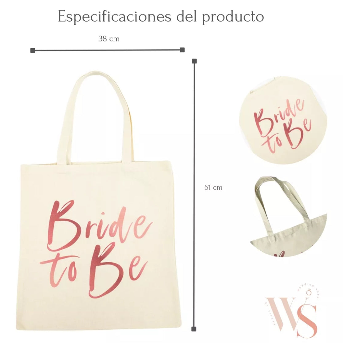 BOLSA BRIDE TO BE , DESPEDIDA DE SOLTERA