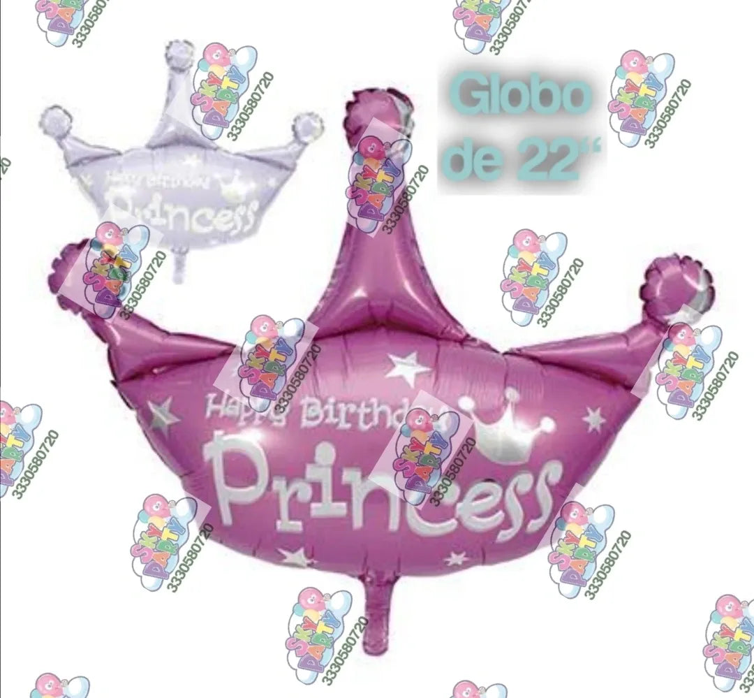 GLOBO ROSA PRINCES