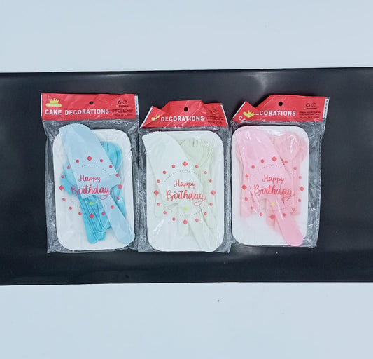 KIT PARA PASTEL PLATOS Y TENEDORES