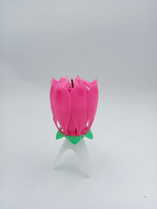 VELA ROSA MÁGICA SENCILLA PT-3088