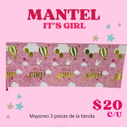 MANTEL CON FRASE BEBES