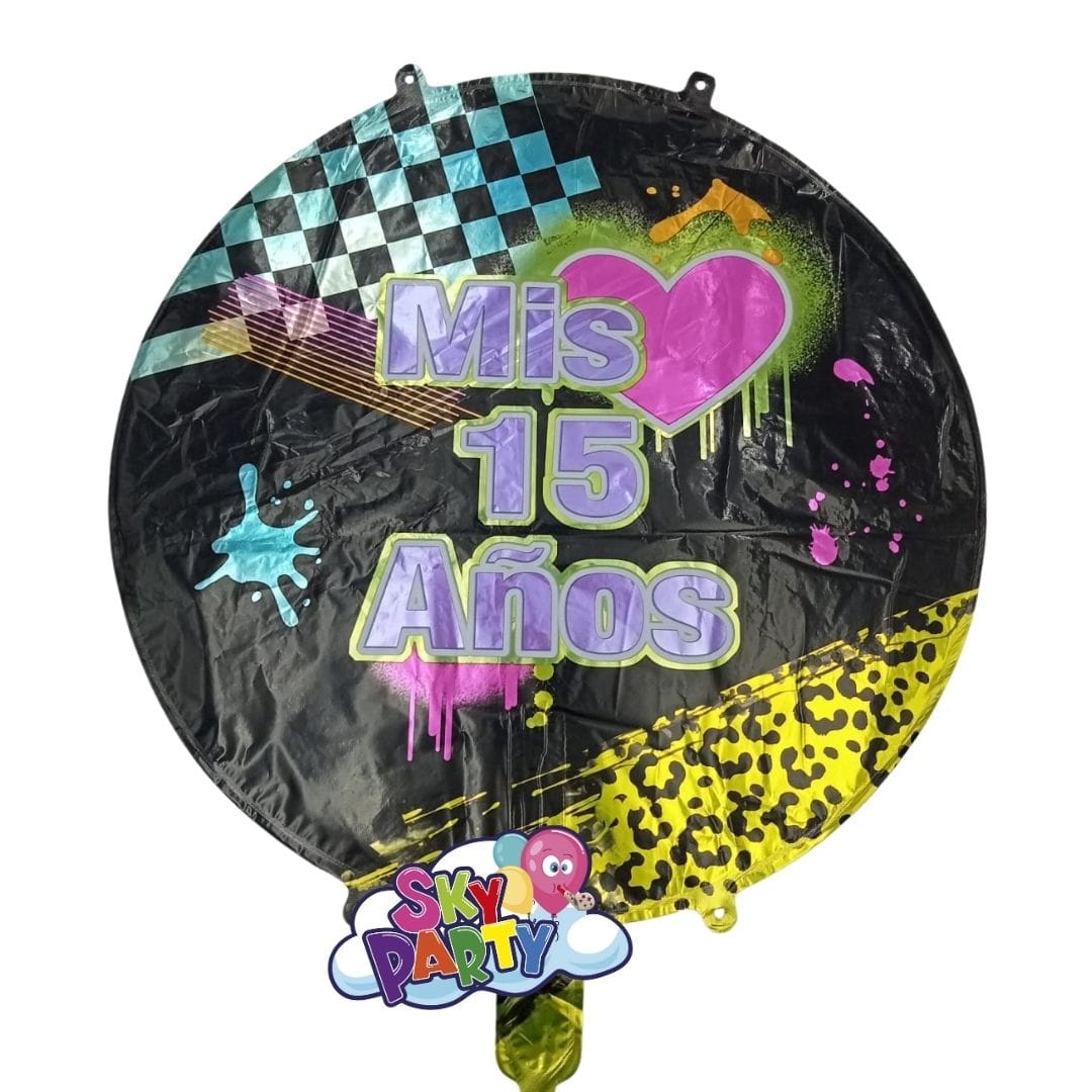 GLOBO FOIL 18" FRASE 15 AÑOS
