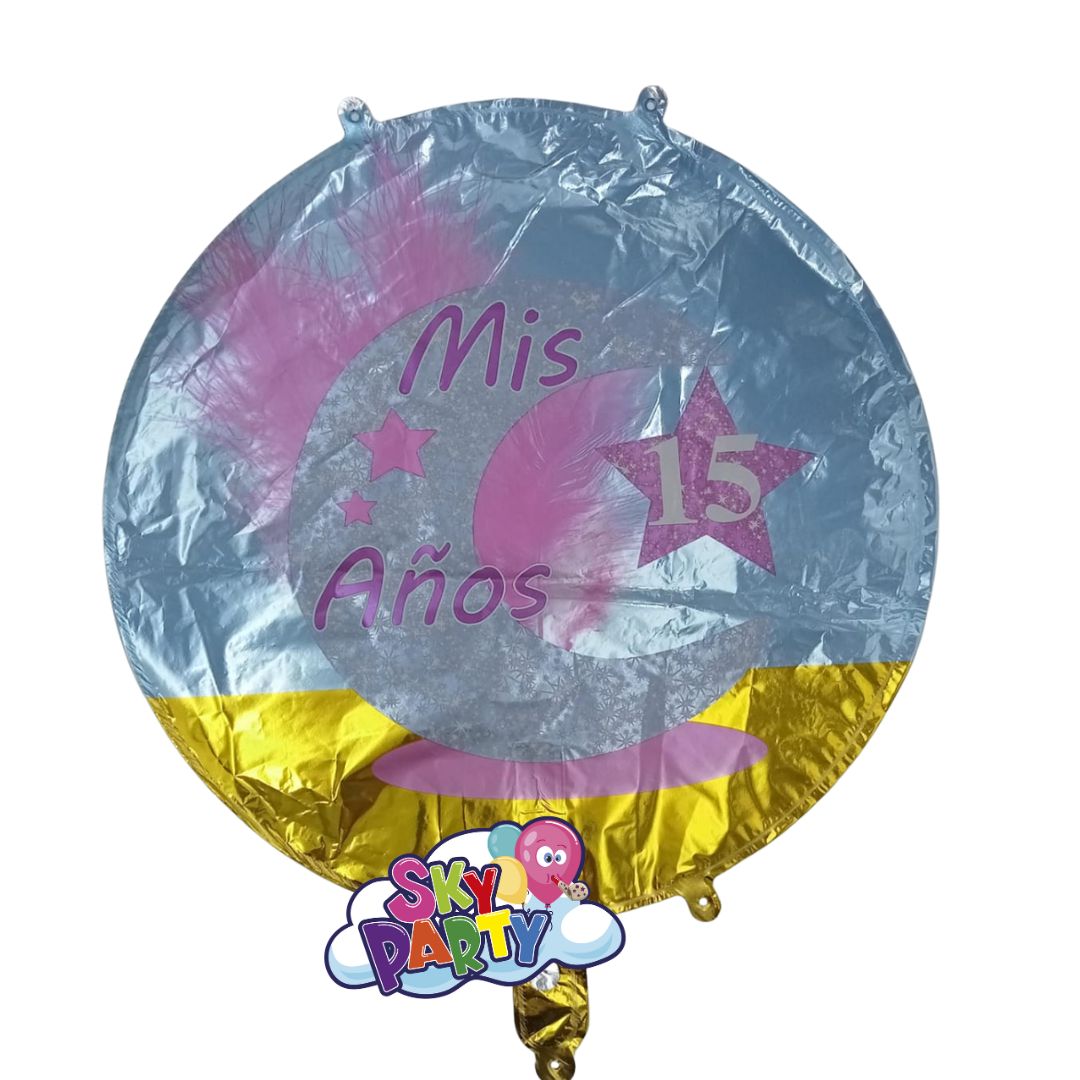 GLOBO FOIL 18" FRASE 15 AÑOS