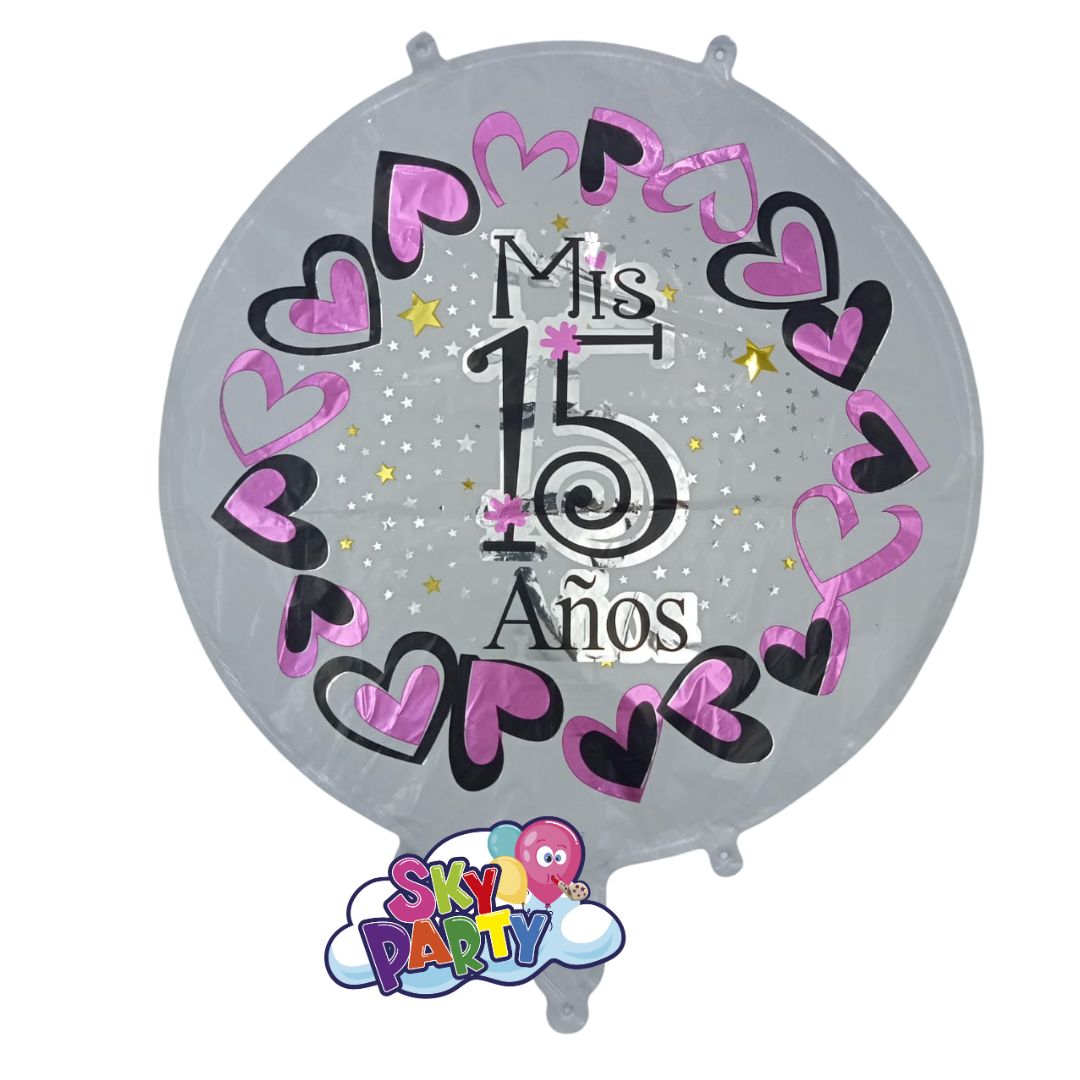GLOBO FOIL 18" FRASE 15 AÑOS