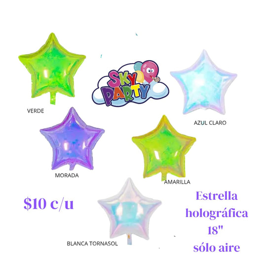 ESTRELLA IRIDISENTE AMARILLA