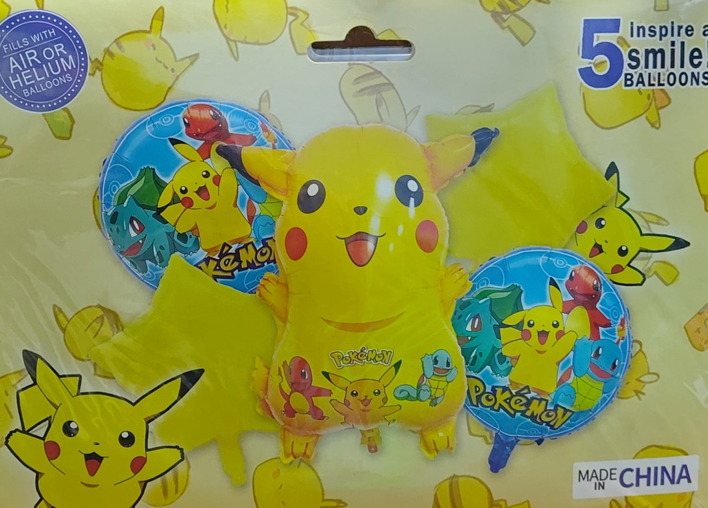 KIT 5 PIEZAS PICACHU
