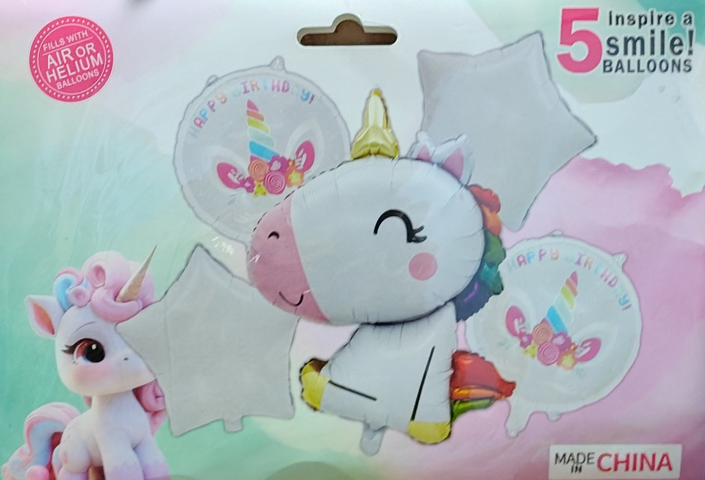 KIT 5 PIEZAS UNICORNIO BEBÉ