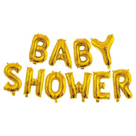 LETRERO BABY SHOWER ORO