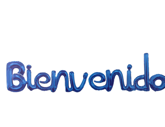 LETRERO CURSIVO FRASE BIENVENIDO