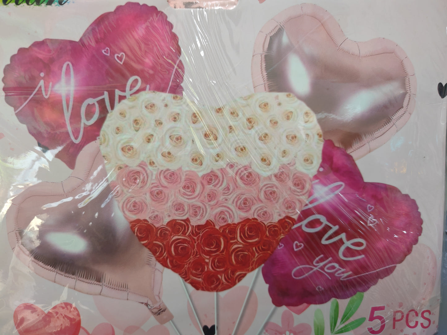 KIT 5 PIEZAS CORAZONES