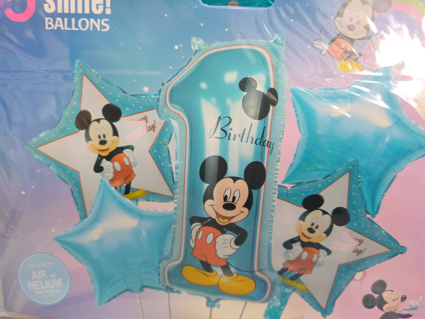 KIT 5 PIEZAS MICKEY MOUSE