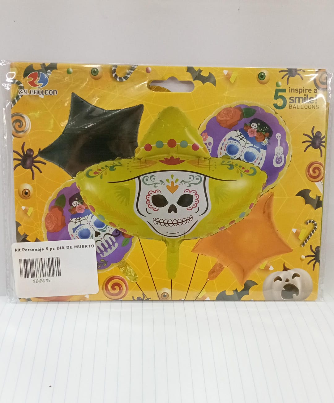 KIT 5 PIEZAS CALAVERA