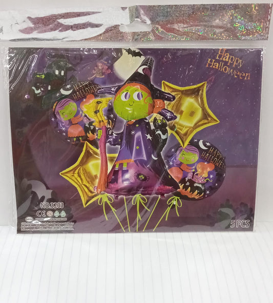 KIT 5 PIEZAS MURCIÉLAGO BRUJA HALLOWEEN
