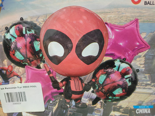 KIT 5 PIEZAS DEADPOOL