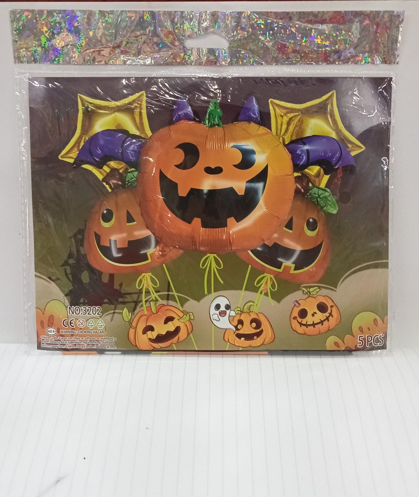 KIT 5 PIEZAS CALABAZA HALLOWEEN