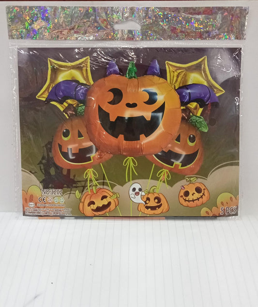 KIT 5 PIEZAS CALABAZA HALLOWEEN