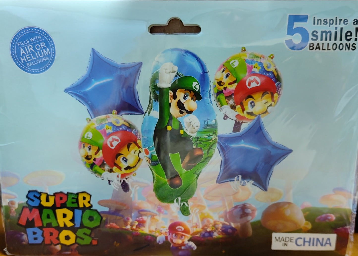 KIT 5 PIEZAS LUIGI DE MARIO BROSS