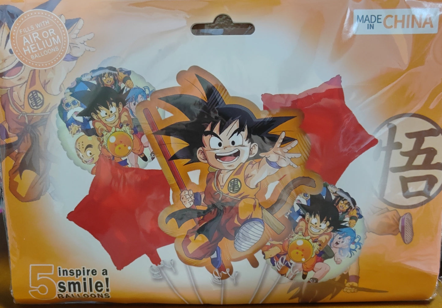 KIT 5 PIEZAS GOKU NIÑO