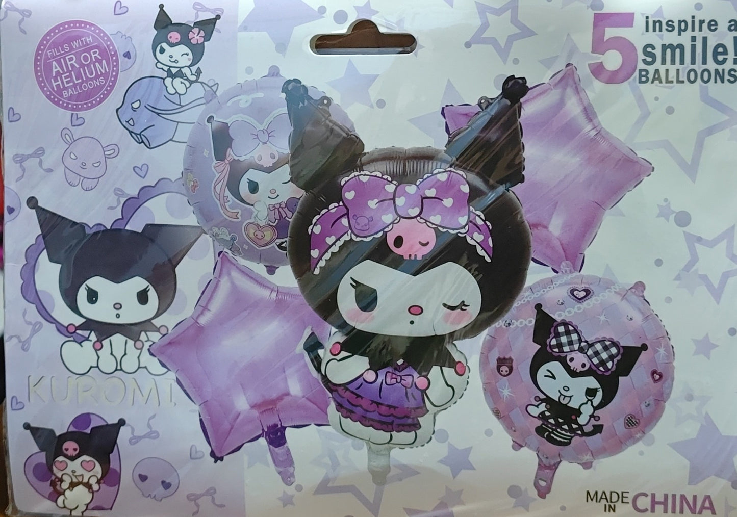 KIT 5 PIEZAS KUROMI KITTY