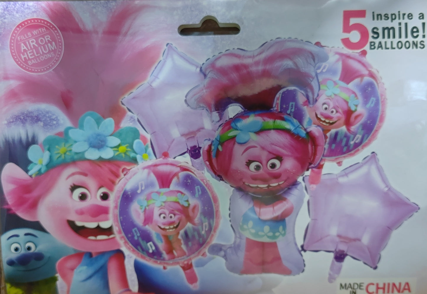 KIT 5 PIEZAS TROLLS