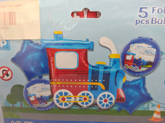 KIT 5 PIEZAS TREN