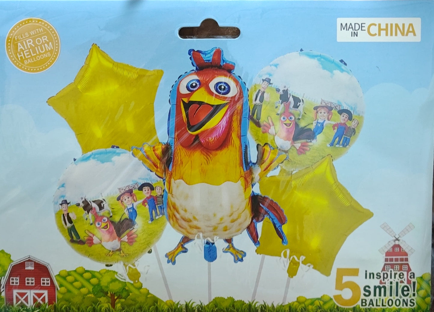 KIT 5 PIEZAS GALLINA