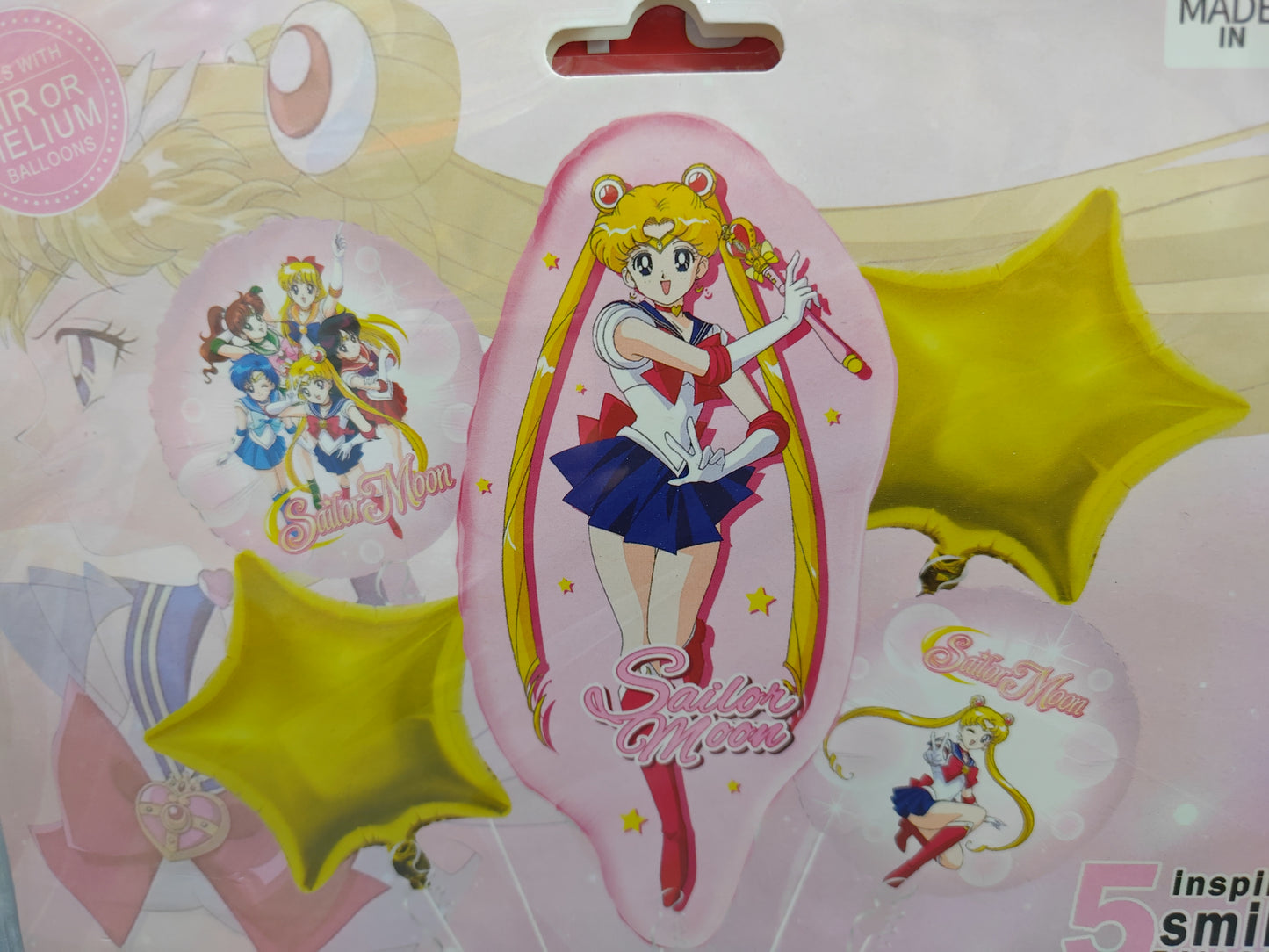 KIT 5 PIEZAS SAILOR MOON