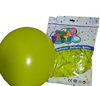 GLOBO LATEX SKY 12"100 pzs VERDOSO