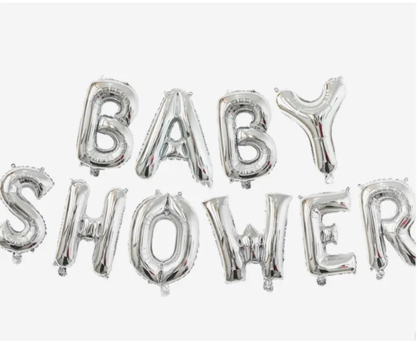 LETRERO BABY SHOWER PLATA