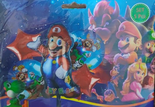 KIT 5 PIEZAS MARIO BROOS